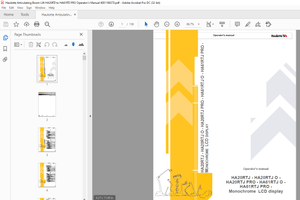Haulotte Forklift HA20RTJ – HA20RTJ O HA20RTJ – HA20RTJ O – HA20RTJ PRO Operator’s manual