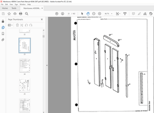 Manitowoc Traditional Crane 4000W Parts Manual SN 40366 - PDF