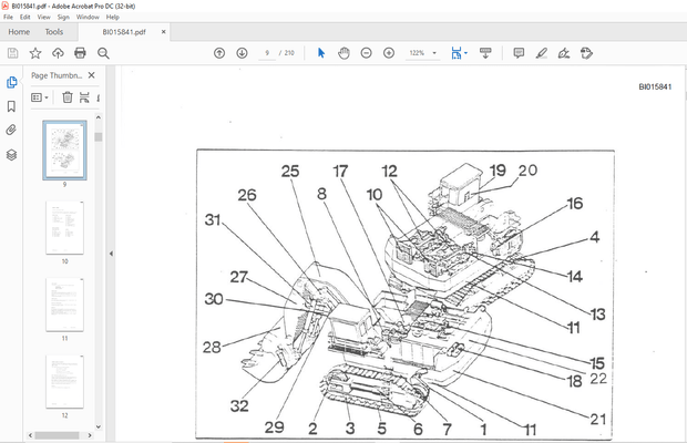CAT RH120C Hydraulic Shovel Operation and Maintenance Manual BI015841 - PDF DOWNLOAD