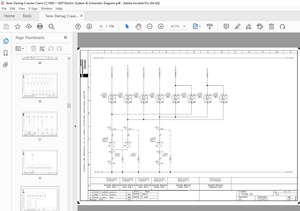 Terex Demag Crane CC1800-1 300T Electric System &amp; Schematic Diagram Manual PDF
