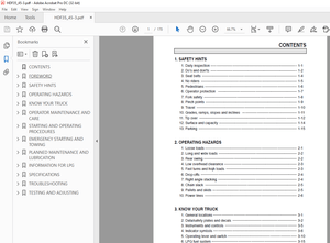 Hyundai HDF35/45-3 Diesel Forklift Truck Operator’s Manual 2023 - PDF DOWNLOAD