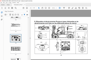 UTILEV UT80-100P Diesel Chariot thermique 8 à 10 tonnes Manuel d’utilisation PDF