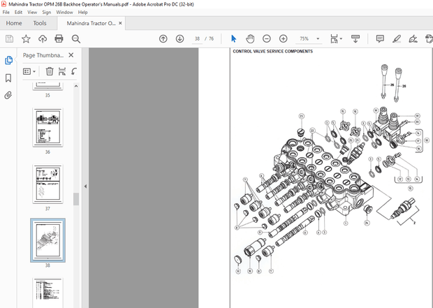 Mahindra Tractor MAX 26B Backhoe MAX 28XL &amp; MAX 26B Series Operator’s Manual – PDF DOWNLOAD