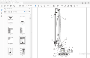Sany SR200C Rotary Drilling Rig Safety, Operation &amp; Maintenance Manual – PDF DOWNLOAD