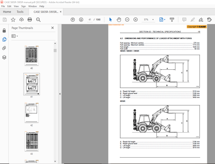 Case 580SR 580SR+ 590SR 695SR Series 3 Service Manual - PDF DOWNLOAD