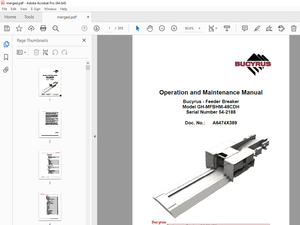 CAT Feeder Breaker 54-2188 Operation &amp; Maintenance Manual BI629492 - PDF DOWNLOAD