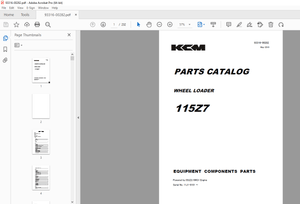 KCM 115Z7 WHEEL LOADER ISUZU 6WG1 Engine Parts Manual - PDF DOWNLOAD