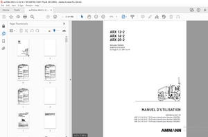AMMANN ARX 12-2 ARX 16-2 ARX 20-2 ROULEAU TANDEM MANUEL D’UTILISATION PDF