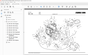 Ammann AV 130 X Tandem Roller Parts Manual 4022095 - PDF