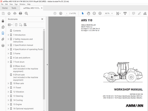Ammann ARS 110 Single Drum Roller Workshop Manual - PDF DOWNLOAD