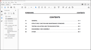 Komatsu Galeo PC300LL-7E0 Logging Road Builder Excavator Shop Manual CEBM017800 – PDF DOWNLOAD