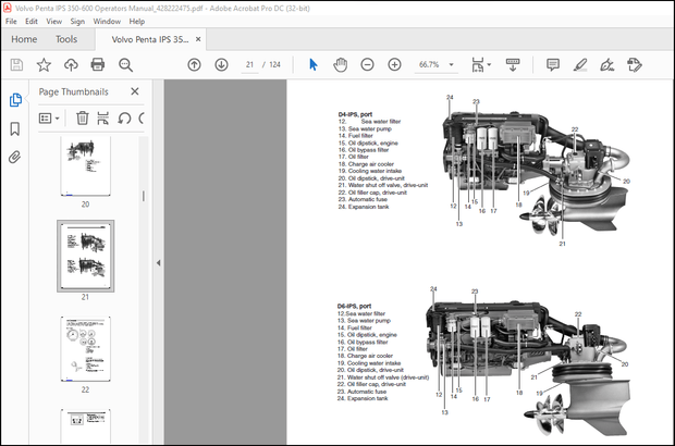 Volvo Penta IPS 350 400 450 500 600 Operators Manual_428222475 – PDF DOWNLOAD