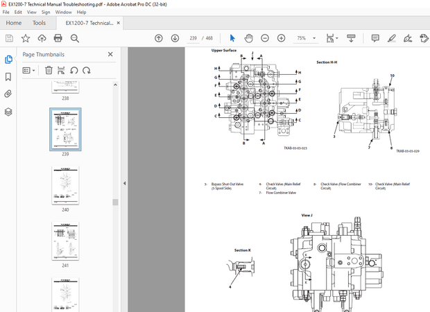 Hitachi EX1200-7 Hydraulic Excavator Troubleshooting &amp; Technical Manual PT TTKAA90-EN-00 - PDF DOWNL