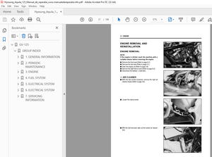 Hyosung Aquila 125 SERVICE MANUAL - PDF DOWNLOAD