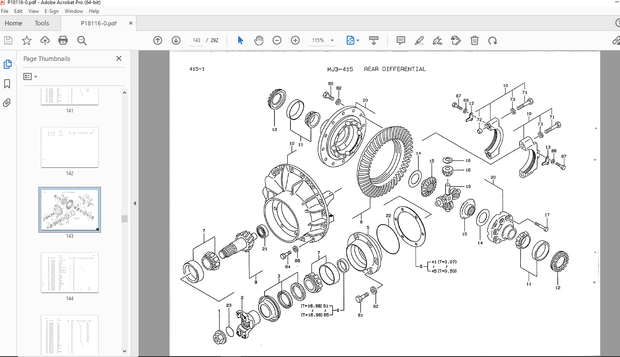 Kawasaki 80ZIII Wheel Loader(NISSAN NE6T04 Engine)Parts Manual- PDF DOWNLOAD