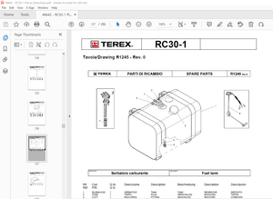 Terex Crane RC30 Catalogue Pieces Detachees 46642 – PDF DOWNLOAD