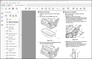 Yanmar Engines 3TNV88C, 3TNV86CT, 4TNV88C, 4TNV86CT, 4TNV98C, 4TNV98CT Service Manual 50950137B  PDF