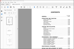 Komatsu 94 Series Diesel Engine Shop Manual SEBE6142A03 – PDF DOWNLOAD