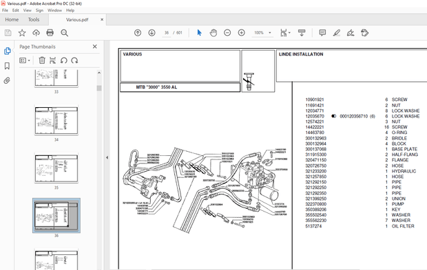 Laverda 3550 AL Agricultural Tractor Parts Manual – PDF DOWNLOAD