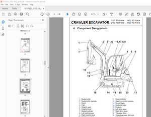 Wacker Neuson 2702 RD-3602 RD FORCE Crawler Excavator User Manual - PDF DOWNLOAD 
