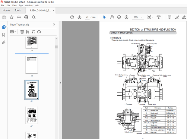 Hyundai R390LC-9 Crawler Excavator (India) Service Manual PDF