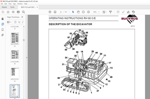 Cat Bucyrus Hydraulic Excavator RH 90C Operating Instructions Manual BI651522 – PDF DOWNLOAD