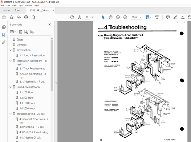 Cascade 30C, 45C Load Push and Load Push/Pull Service Manual 674219 R-1 - PDF DOWNLOAD