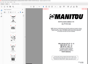 Manitou Crane M24 30-50 CP-P-G M2/4 30 CP -PL -G M2 30 CP –PXL –G Mast Parts Manual – PDF DOWNLOAD