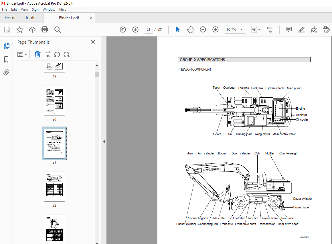 Hyundai R200W-7 Wheeled Excavator Service Manual 2023 – PDF DOWNLOAD