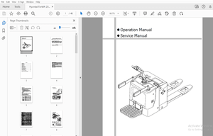 Hyundai Forklift 2025EPR Operator’s &amp; Service Manual – PDF DOWNLOAD