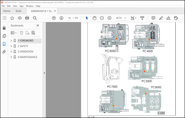 Komatsu Hydraulic Mining Excavator PC7000-11 Operation &amp; Maintenance Manual – PDF DOWNLOAD
