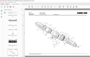 Ammann ARS 121 Single Drum Roller Parts Catalogue Manual 0116 - PDF