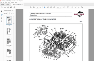 Cat Bucyrus RH200 Hydraulic Excavator OPERATING INSTRUCTIONS MANUAL – PDF DOWNLOAD