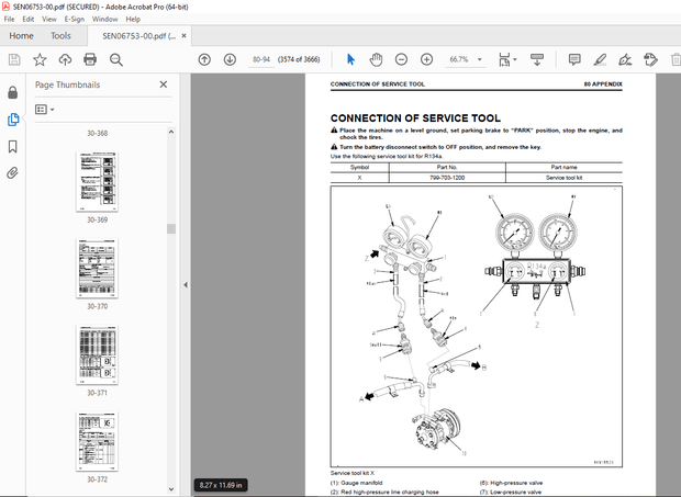 Komatsu WA470-8E0 Wheel Loader Shop Manual SEN06753-00 -  PDF DOWNLOAD