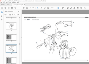 Ducati Monster 600 METALLIC 2001 Parts Manual PN 91511111A - PDF DOWNLOAD