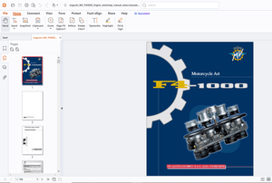 Agusta MV F4-1000 Motorcycle Art Engine Workshop Manual - PDF DOWNLOAD