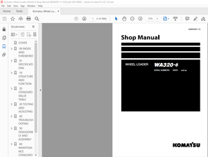 Komatsu WA320-8 Wheel Loader Shop Manual SEN06597-10 – PDF DOWNLOAD