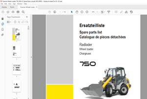 KRAMER Allrad Wheel loader 580 Spare Parts List Manual – PDF DOWNLOAD