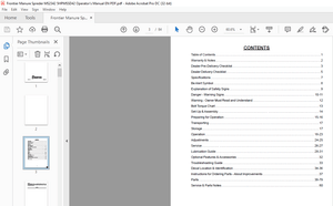 Frontier Manure Spreader MS2342 Operator’s Manual(5HPMSSD42) – PDF DOWNLOAD