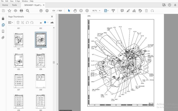 KOMATSU D65EX-16 D65PX-16 D65WX-16 BULLDOZER SERVICE REPAIR WORKSHOP MANUAL SEN04887-18 – PDF 