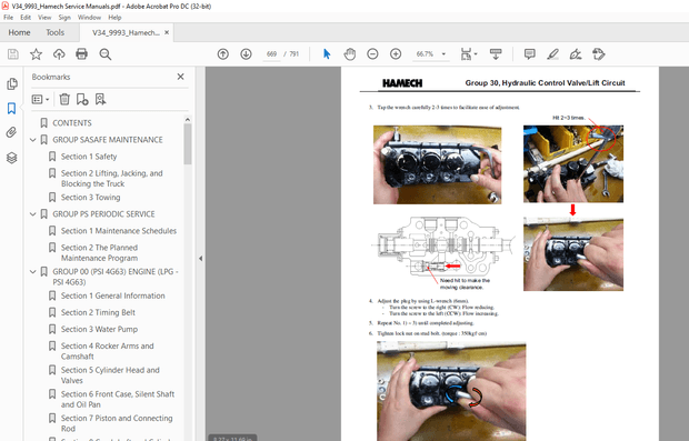 Crown Forklift V34 PNEUMATIC LOT 9993 [ PSI 4G63 Engine] Service Manual – PDF DOWNLOAD