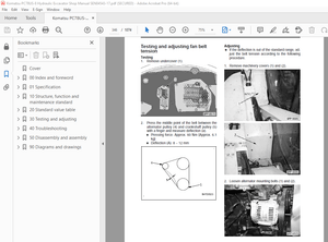 Komatsu PC78US-8 Hydraulic Excavator Shop Manual SEN04543-17 - PDF DOWNLOAD 