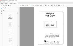 Taylor-Dunn R 6-80 Operation &amp; Maintenance Parts Manual S.NO.83222-88117 - PDF DOWNLOAD