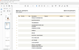 STILL STED Forklift EGV14 EGV16 Spare Parts List Manual – PDF DOWNLOAD