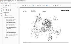 Ammann ARS 110 Single Drum Roller Parts Catalogue Manual 3047632 PDF