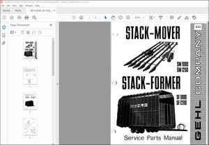 Gehl Stack-Mower SF1000 SF1200 SM1000 SM1200 Service And Parts Manual(901440) – PDF DOWNLOAD
