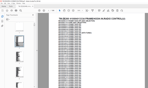 Tadano Crane TM-ZE260 41008401333A FRAME/HOOK-IN,RADIO CONTROL(U) Parts Manual - PDF DOWNLOAD