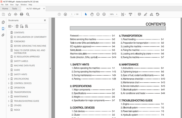 Hyundai HL757-9SM Wheel Loader Operator’s Manual – PDF DOWNLOAD