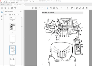 Bomag Single Drum Roller BW 211 212 213 D-40 BW 211 212 213 PD-40 Operating Instructions Manual PDF