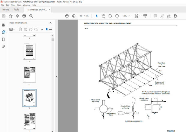 Manitowoc Traditional Crane 6400 Parts Manual SN 64011 – PDF DOWNLOAD